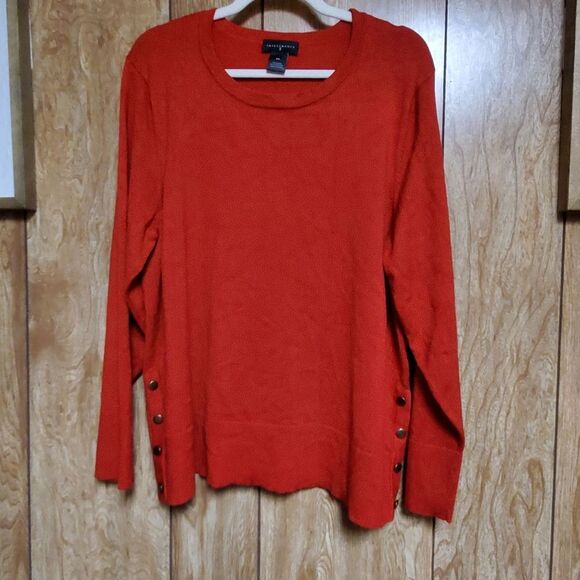 Investments II | Red Sweater | Size 2X - Picture 1 of 5
